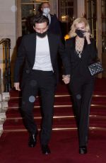 NICOLA PELTZ and Brooklyn Beckham Leaves Ritz Hotel at Paris Fashion Week 10/02/2021