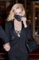 NICOLA PELTZ and Brooklyn Beckham Leaves Ritz Hotel at Paris Fashion Week 10/02/2021