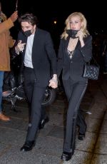 NICOLA PELTZ and Brooklyn Beckham Leaves Ritz Hotel at Paris Fashion Week 10/02/2021