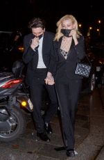 NICOLA PELTZ and Brooklyn Beckham Leaves Ritz Hotel at Paris Fashion Week 10/02/2021