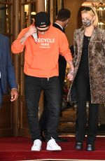NICOLA PELTZ and Brooklyn Beckham Leaves Ritz Hotel in Paris 10/04/2021