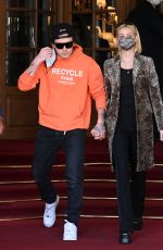 NICOLA PELTZ and Brooklyn Beckham Leaves Ritz Hotel in Paris 10/04/2021