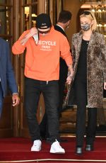 NICOLA PELTZ and Brooklyn Beckham Leaves Ritz Hotel in Paris 10/04/2021
