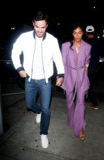 NICOLE SCHERZINGER and Thom Evans Arrives for Dinner at Craig