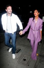 NICOLE SCHERZINGER and Thom Evans Arrives for Dinner at Craig