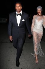 NICOLE WILLIAMS and Larry English Arrives a Gatsby Themed Halloween Party in Hollywood Hills 10/29/2021