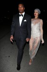 NICOLE WILLIAMS and Larry English Arrives a Gatsby Themed Halloween Party in Hollywood Hills 10/29/2021