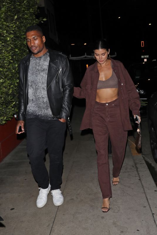 NICOLE WILLIAMS and Larry English Night Out in Santa Monica 10/28/2021