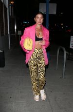 NICOLE WILLIAMS Night Out in West Hollywood 10/17/2021