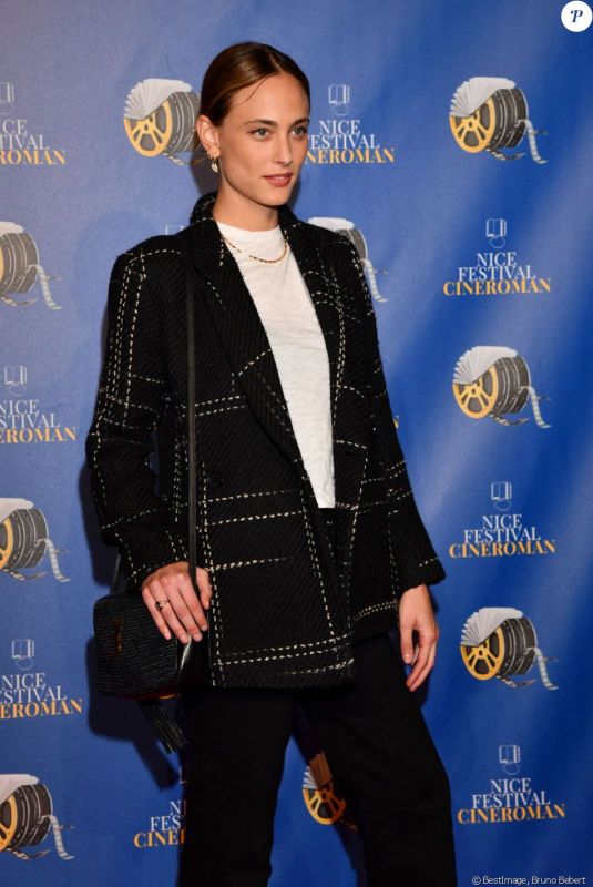 NORA ARNEZEDER at at Cineroman Festival in Nice 10/23/2021