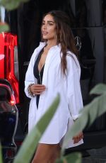 OLIVIA CULPO, LORI HARVEY, SHANINA SHAIK at a Photoshoot on a Yacht in Miami 10/27/2021