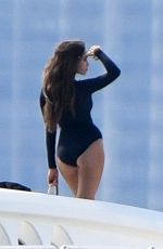 OLIVIA CULPO, LORI HARVEY, SHANINA SHAIK at a Photoshoot on a Yacht in Miami 10/27/2021