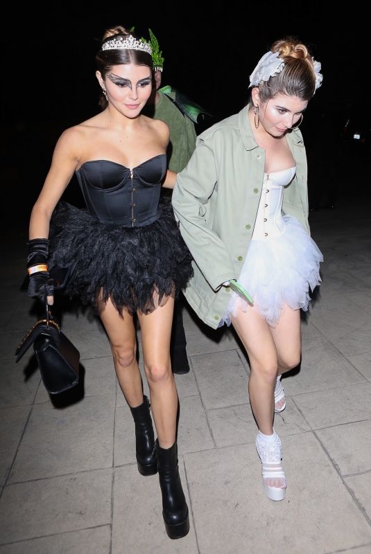 OLIVIA JADE and ISABELLA ROSE GIANNULLI Arrives at a Halloween Party in Hollywood 10/29/2021