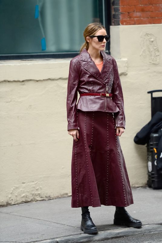 OLIVIA PALERMO at a Photoshoot in New York 10/27/2021