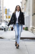OLIVIA PALERMO Out and About in New York 10/26/2021