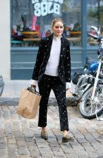 OLIVIA PALERMO Out Shopping in Dumbo in Brooklyn 10/27/2021