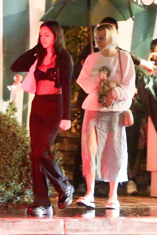 OLIVIA RODRIGO Out for Dinner with a Friend at San Vicente Bungalows in West Hollywood 10/04/2021