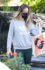 OLIVIA WILDE Arrives at Starbucks in Los Angeles 10/14/2021