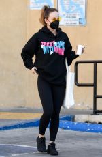 OLIVIA WILDE at a Starbucks in Los Angeles 10/21/2021