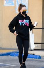 OLIVIA WILDE at a Starbucks in Los Angeles 10/21/2021