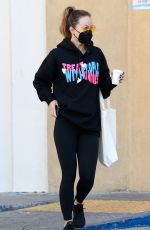 OLIVIA WILDE at a Starbucks in Los Angeles 10/21/2021