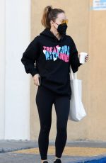 OLIVIA WILDE at a Starbucks in Los Angeles 10/21/2021