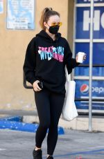 OLIVIA WILDE at a Starbucks in Los Angeles 10/21/2021