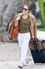 OLIVIA WILDE Out with Luggage in Los Angeles 10/25/2021