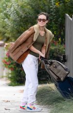 OLIVIA WILDE Out with Luggage in Los Angeles 10/25/2021