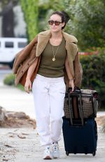 OLIVIA WILDE Out with Luggage in Los Angeles 10/25/2021