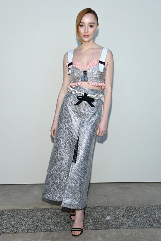 PHOEBE DYNEVOR at Louis Vuitton Fashion Show in Paris 10/05/2021
