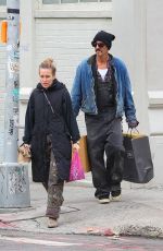 PIPE PERABO and Stephen Kay Out Shopping in New York 10/27/2021