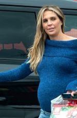 Pregnant DANEILLE LLOYD Out for Halloween Shopping in Birmingham 10/19/2021