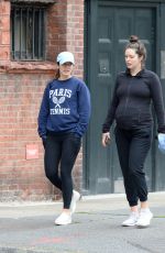 Pregnant EMILY DIDONATO Out with Friend in New York 10/10/2021
