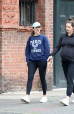Pregnant EMILY DIDONATO Out with Friend in New York 10/10/2021