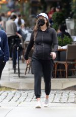 Pregnant EMILY DIDONATO Out with Friend in New York 10/10/2021