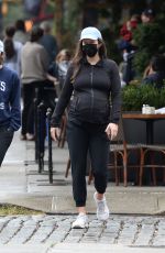 Pregnant EMILY DIDONATO Out with Friend in New York 10/10/2021