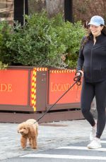 Pregnant EMILY DIDONATO Out with Her Dog in New York 10/12/2021