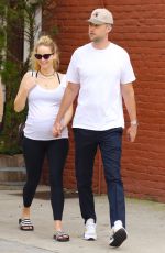 Pregnant JENNIFER LAWRENCE and Cooke Maroney Out in New York 10/09/2021