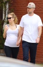 Pregnant JENNIFER LAWRENCE and Cooke Maroney Out in New York 10/09/2021