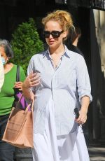 Pregnant JENNIFER LAWRENCE and Derek Blasberg Out for Lunch in New York 10/14/2021