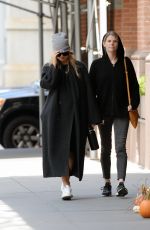 Pregnant JENNIFER LAWRENCE Out with a Friend in New York 10/21/2021