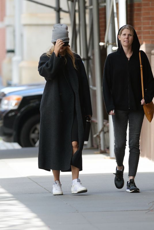 Pregnant JENNIFER LAWRENCE Out with a Friend in New York 10/21/2021