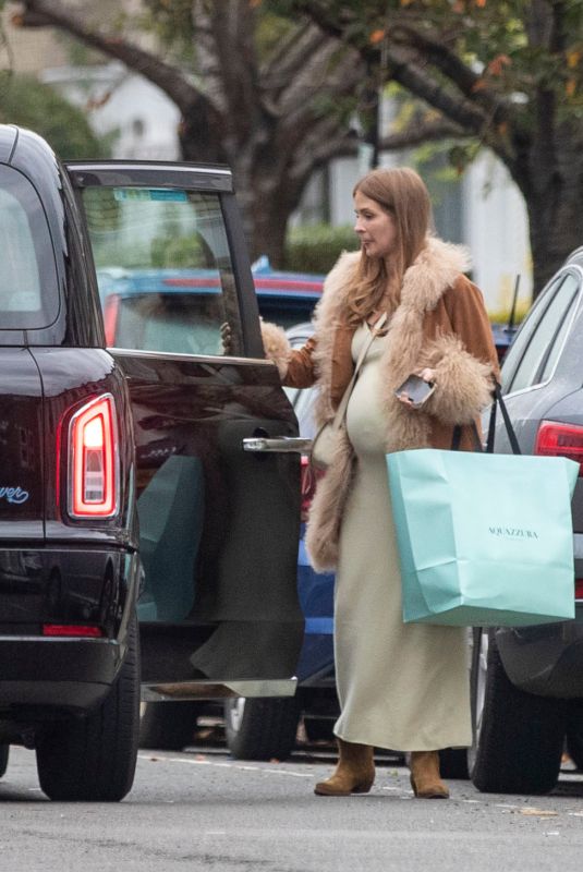 Pregnant MILLIE MACKINTOSH Out in London 10/12/2021