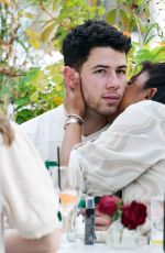 PRIYANKA CHOPRA and Nick Jonas at Beach Blanket Babylon Restaurant in London 08/13/2021