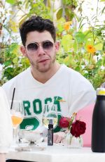 PRIYANKA CHOPRA and Nick Jonas at Beach Blanket Babylon Restaurant in London 08/13/2021