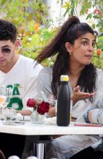 PRIYANKA CHOPRA and Nick Jonas at Beach Blanket Babylon Restaurant in London 08/13/2021