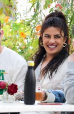 PRIYANKA CHOPRA and Nick Jonas at Beach Blanket Babylon Restaurant in London 08/13/2021