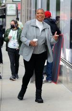 QUEEN LATIFAH on the Set of The Equalizer in Queens 10/0/2021