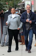 QUEEN LATIFAH on the Set of The Equalizer in Queens 10/0/2021